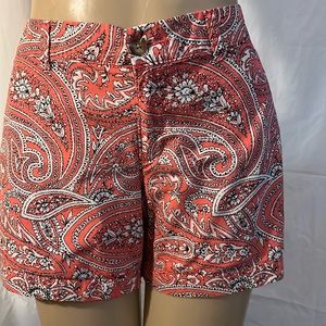 Old Navy chino paisley shorts.